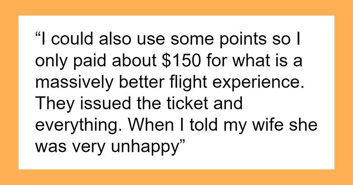 Man Accepts An Upgrade For An Overnight Flight, Wife Has To Manage Their 3 Small Kids Alone