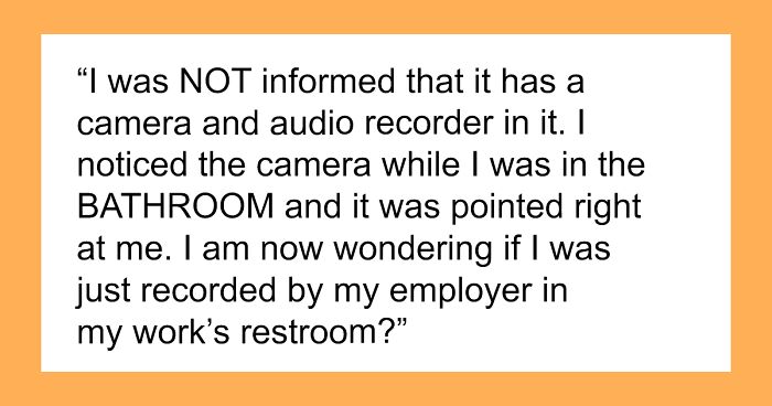 Company Makes Workers Wear ‘Remote Alarms’, Guy Discovers They Have A Camera While In Bathroom