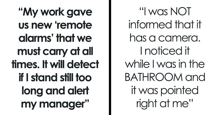 Company Makes Workers Wear ‘Remote Alarms’, Guy Discovers They Have A Camera While In Bathroom