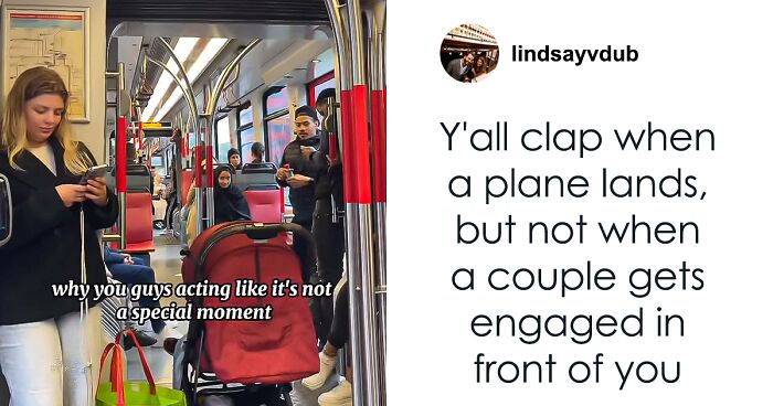 “Loosen Up”: Man Slams Tram Crowd For Ignoring Man’s Public Proposal