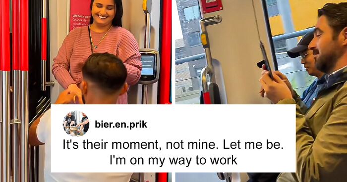 Man Witnesses Proposal In A Tram, Is Baffled To See Zero Reaction Around Him