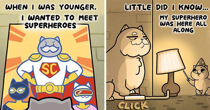 Artist Brings Awareness To Foster Care And Other Issues Through Cat Comics (35 Pics)
