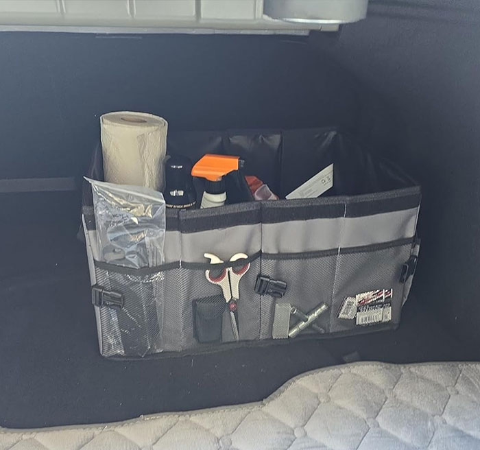 Tired Of Things Rolling Around Back There? This Car Trunk Organizer Is Just What You Need