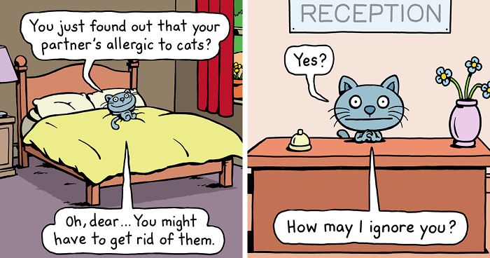 30 Relatable One-Panel Comics By Anthony Smith Depicting The Daily Life Of A Cat (New Pics)