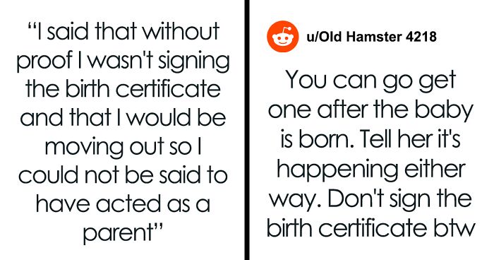 “[Am I The Jerk] For Insisting We Get A Paternity Test Before I Sign The Birth Certificate?”