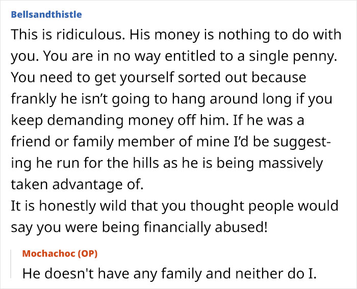 Woman Furious After Internet Turns The Tables On Her And Says She's Financially Controlling Her BF