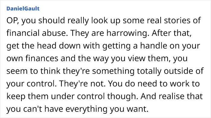Woman Furious After Internet Turns The Tables On Her And Says She's Financially Controlling Her BF