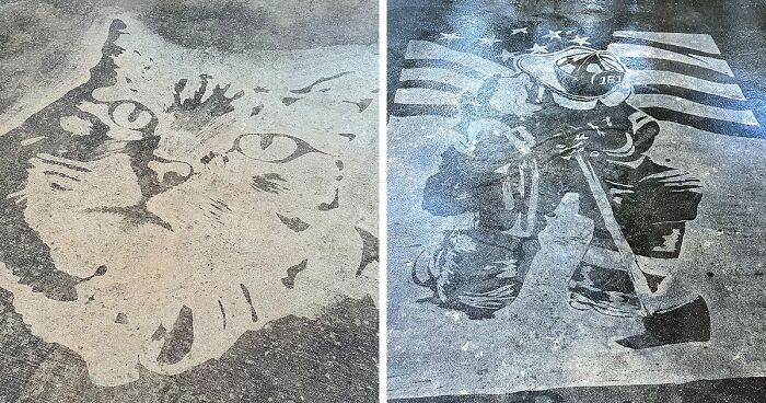 This Guy Used A Pressure Washer To Create Art On The Street, And Here Are His 43 Best Works