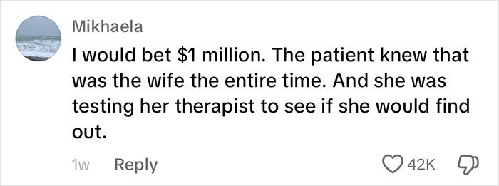 Psychologist Listens To Patient About Affair With A Married Man, Turns Out It’s Her Husband