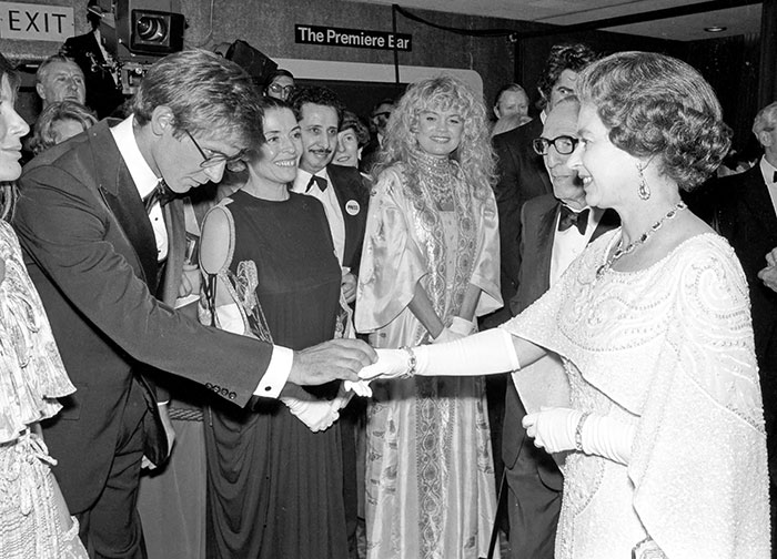 Harrison Ford With Queen Elizabeth II