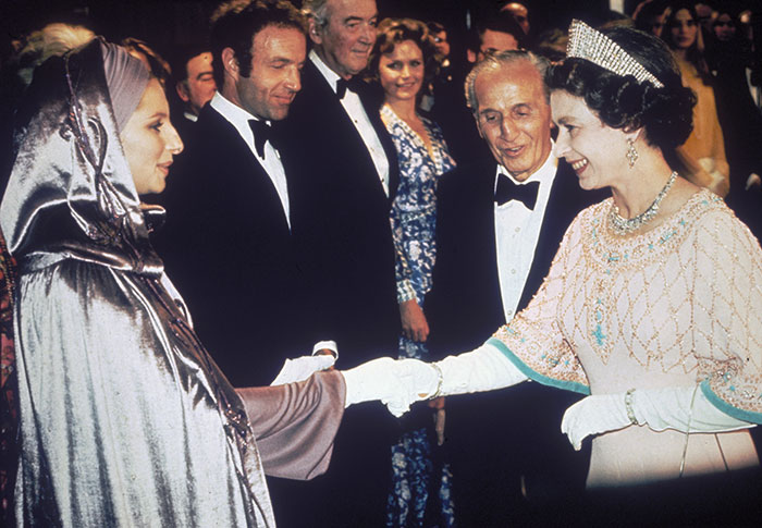 Barbra Streisand And Queen Elizabeth II