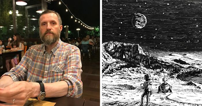 Self-Taught Ink Artist Shares His Art Online And Garners Over 200k Followers