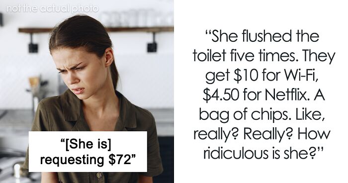 Sister Sends Woman An Invoice After She Babysat, Includes The Costs Of Flushing The Toilet