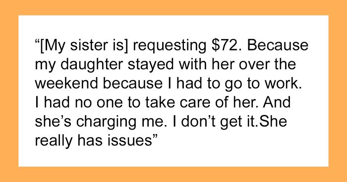 Woman Charges Sister $72 For Babysitting Niece And Sends A Detailed Invoice