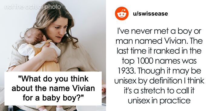 Parent Says That Vivian Is A Unisex Name Used By Their Ancestors, And So They’ll Use It For A Boy