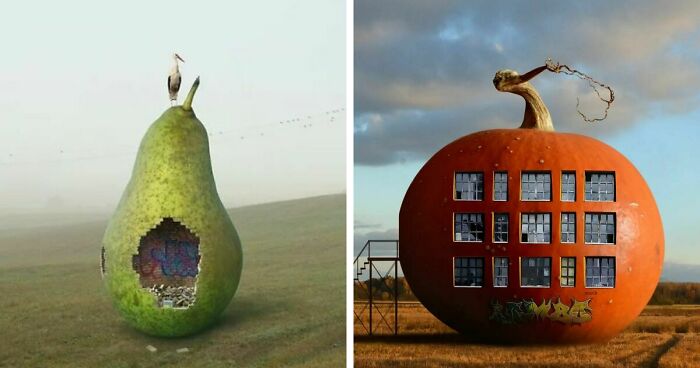 Artist Combines Plants With Architecture To Create Surreal Structures (18 Pics)