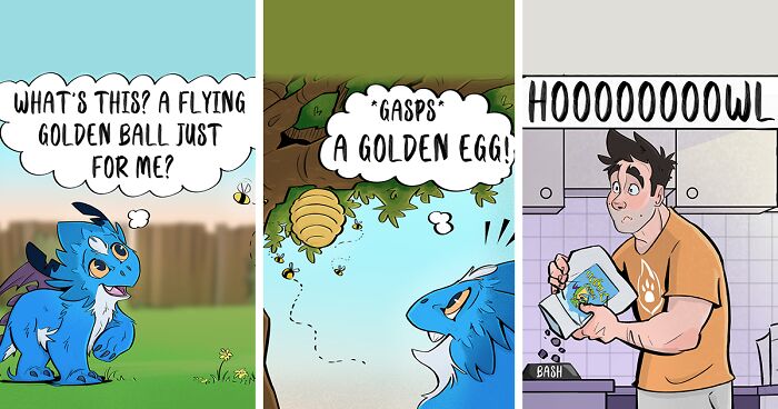 15 Heartwarming Comics And Some Videos That We Made Of This Firefighter And His Unusual Pet Dragon