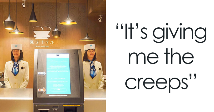 “I’m Really Scared”: Influencer Is Taken Aback After Finding Hotel Clerks Are Two Humanoid Bots