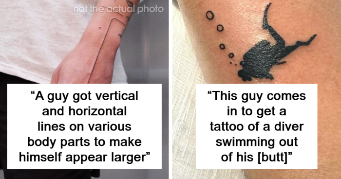 “A Really Awkward Few Moments”: 43 Awkward Tattoos People Have Asked Artists To Make