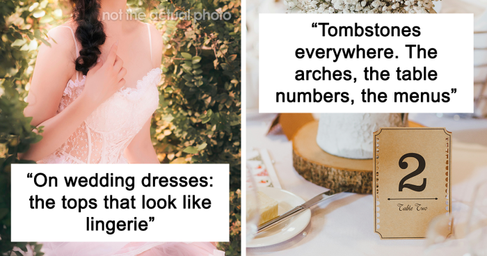 37 Individuals Predict Which Wedding Trends Won't Age Well