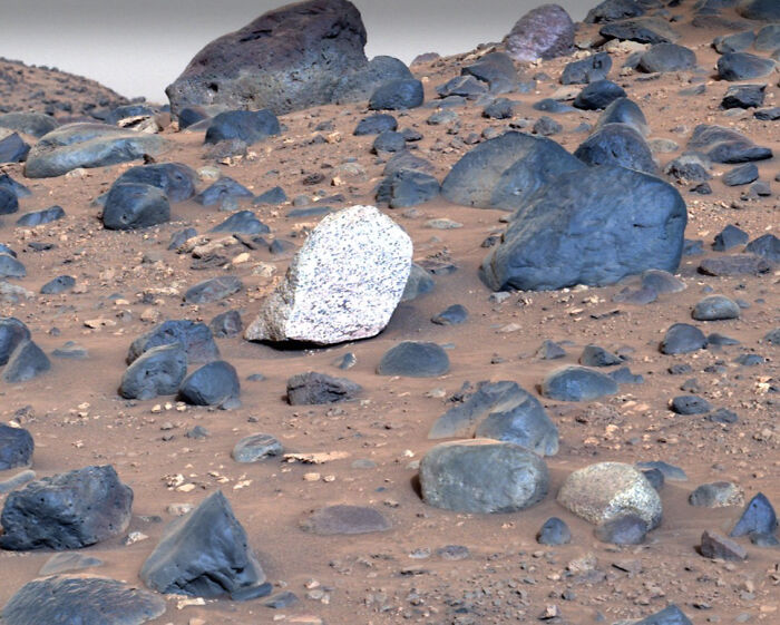 Scientists Intrigued After Finding A Totally Different Kind Of Boulder On Mars
