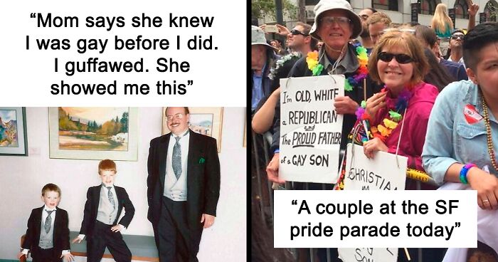 80 Wholesome Pics Of Family Members Supporting Their LGBTQ+ Folks (New Pics)