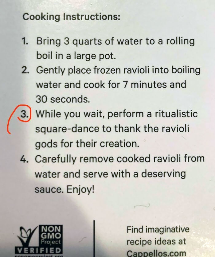 Fun Cooking Instructions