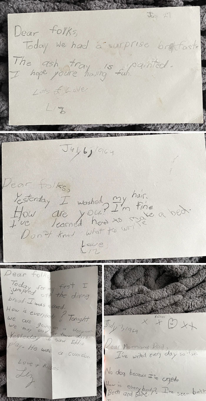 Found These Letters My Mom Wrote When She Was A Little Girl. She Was At Sleepaway Camp