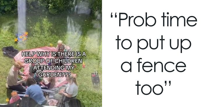 Group Turns Woman’s Backyard Into An Amusement Park As She Watches Baffled