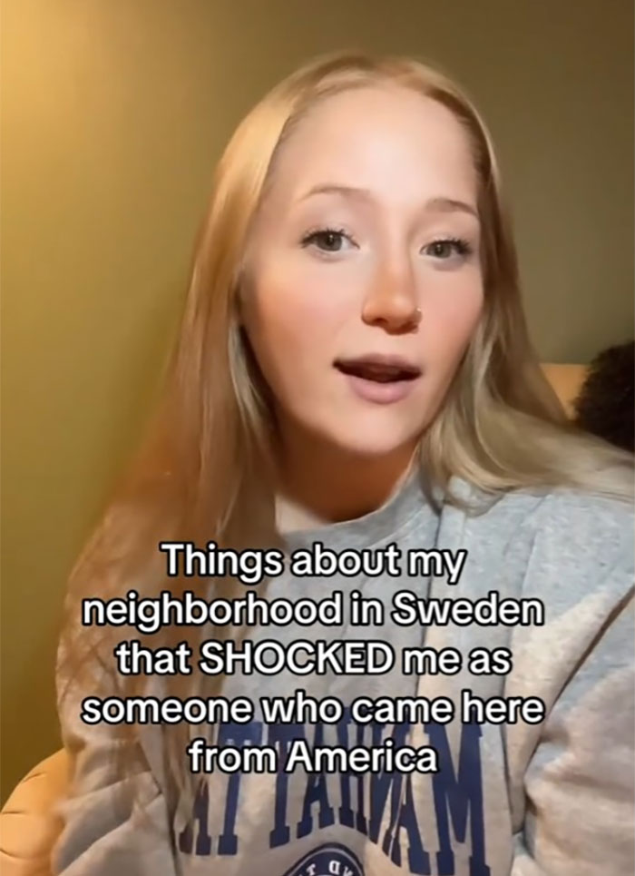 Woman Shares Her Swedish Neighborhood Shocks After Moving From The US