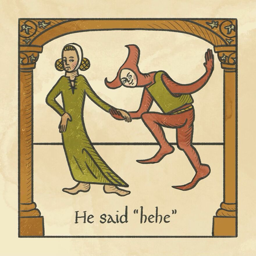 Medieval Humor Meets Modern Dating In ‘Recognising The Ick’ Series By Clarice Tudor