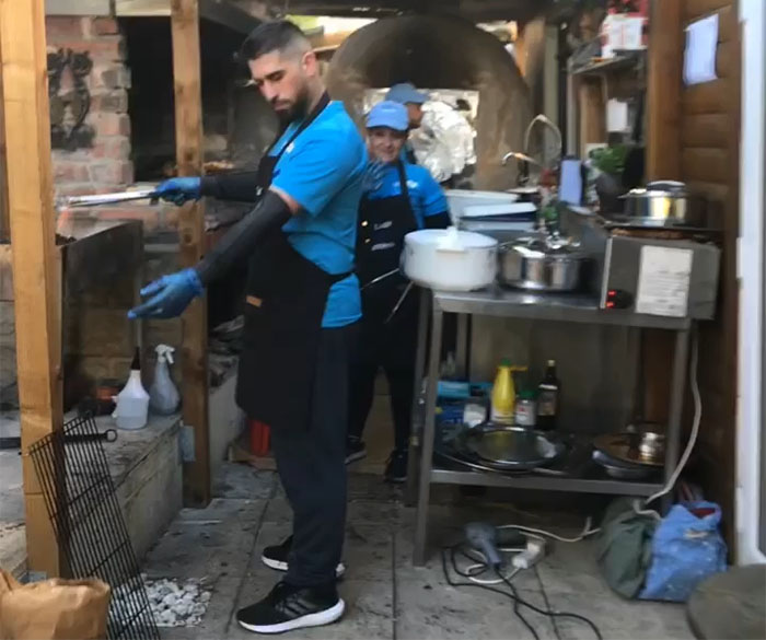 Dad Builds Greek Restaurant In His Backyard, It Becomes A Local Hotspot, Attracts Visitors Worldwide