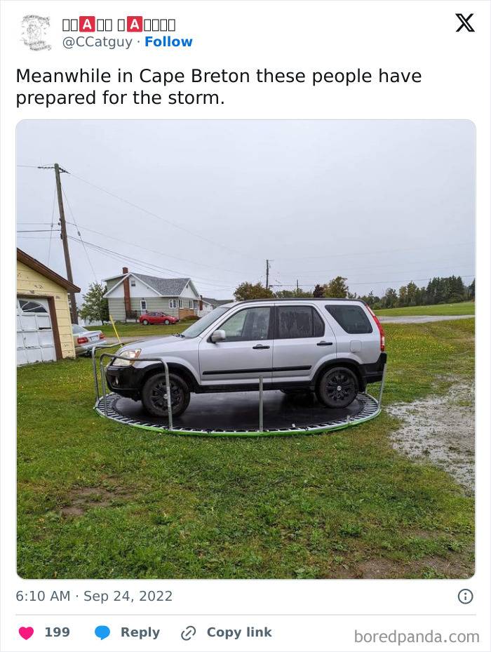 How Did They Lift The Car High Enough To Slide The Trampoline Under It?