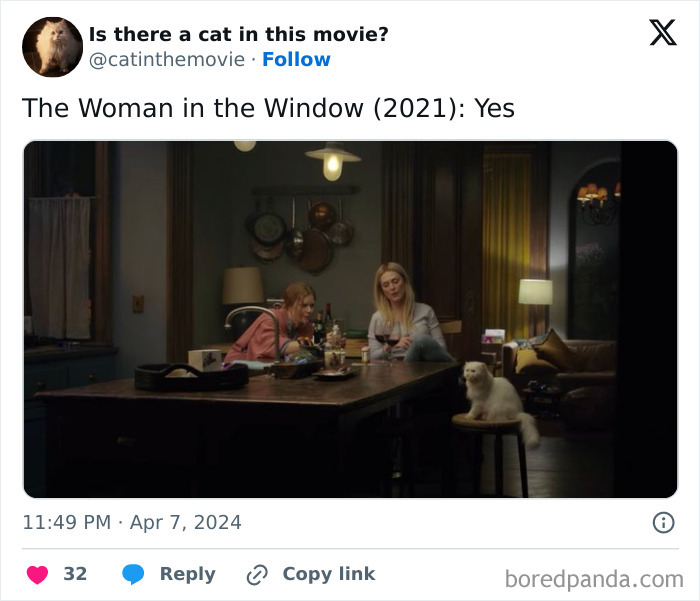 This Twitter Account Asks A Very Important Question: Is There A Cat In This Movie? (New Pics)