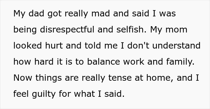 "AITA For Telling My Parents They Should Have Thought Twice Before Having More Kids?"