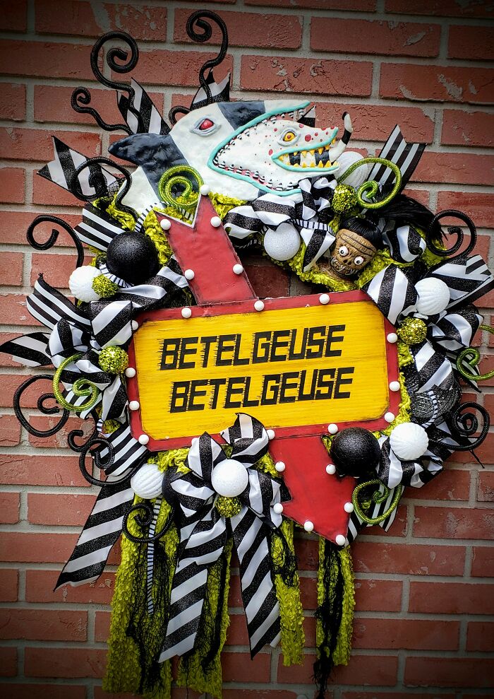 Beetlejuice Wreath