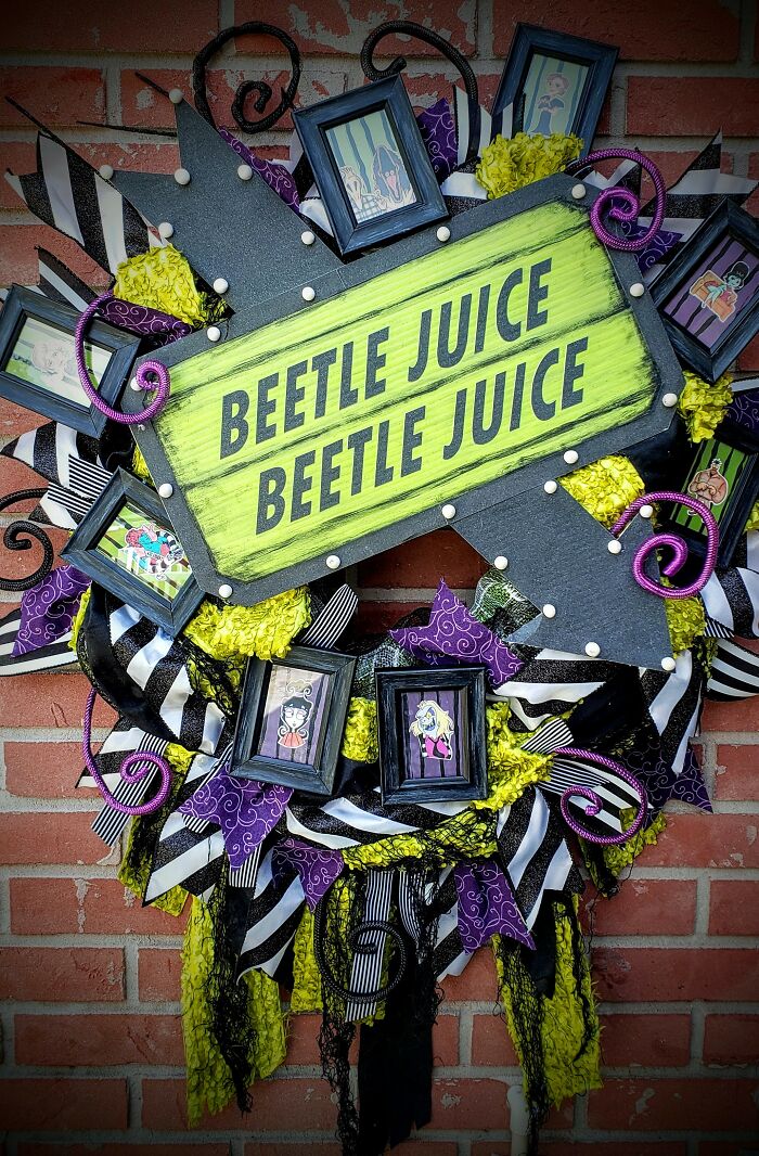 Beetlejuice Wreath