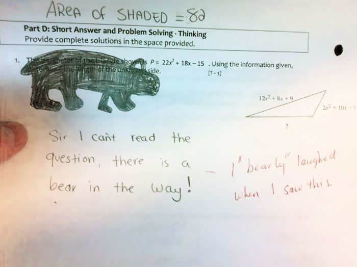 Awesome Teacher Response To The Test