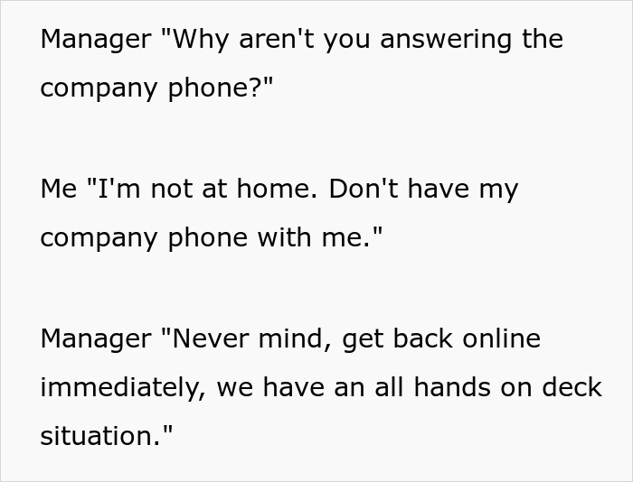 Employee Goes On Vacation And Doesn’t Take The Company Phone As Told, It Costs The Company $6K