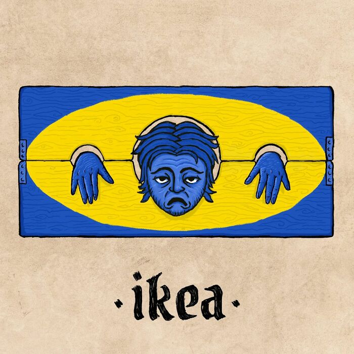 Medieval Branding: Famous Logos Reimagined In Grotesque Art By Ilya Denisov (36 New Pics)