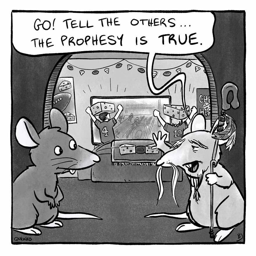 39 Witty One-Panel Comics From The Collaborative Minds Of Two Artists Under The Name Quickies (New Pics)