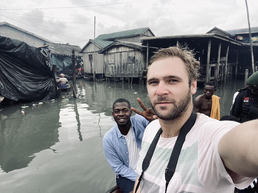 Me In The Makoko Ghetto, Lagos, Nigeria