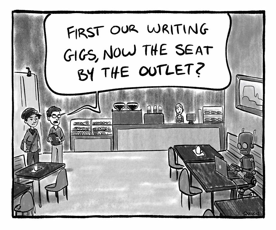 39 Witty One-Panel Comics From The Collaborative Minds Of Two Artists Under The Name Quickies (New Pics)