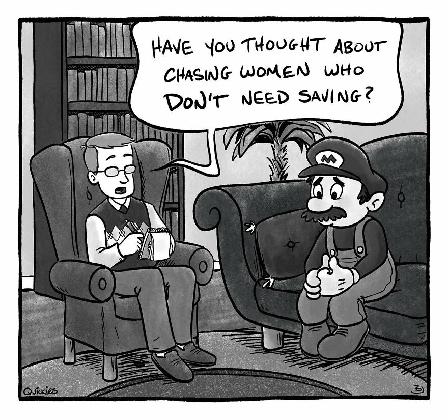 39 Witty One-Panel Comics From The Collaborative Minds Of Two Artists Under The Name Quickies (New Pics)