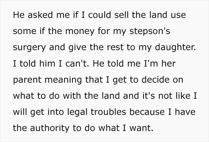 Woman Won’t Sell Daughter’s Inheritance Just So Her Stepson Can Get Surgery, Clashes With Husband