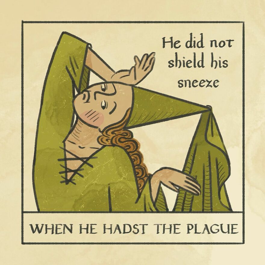 Medieval Humor Meets Modern Dating In ‘Recognising The Ick’ Series By Clarice Tudor