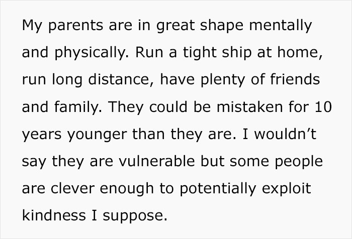 Daughter Finds Out 26 Y.O. Became Close Friends With Her Elderly Parents, Questions Everything