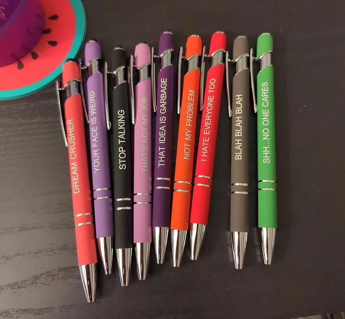  Sarcastic Ballpoint Pens: Witty Remarks Flow Freely With These Pens