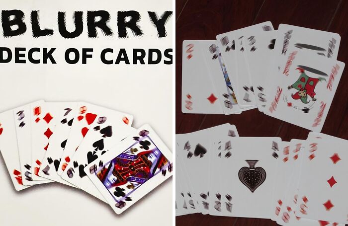 Play Your Cards Right (Even If You Can't See Them) With A Blurry Deck Of Playing Cards