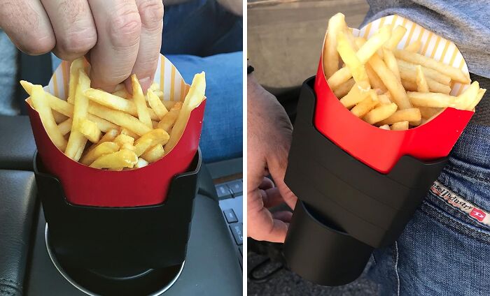  French Fry Stand For Car Cup Holder: The Must-Have Accessory For Fry-Loving Road Trippers